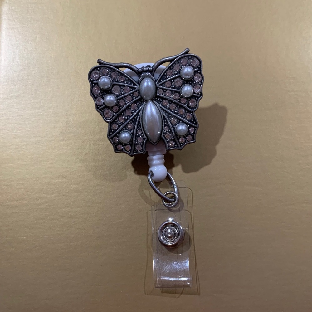 Butterfly ID Badge Reel